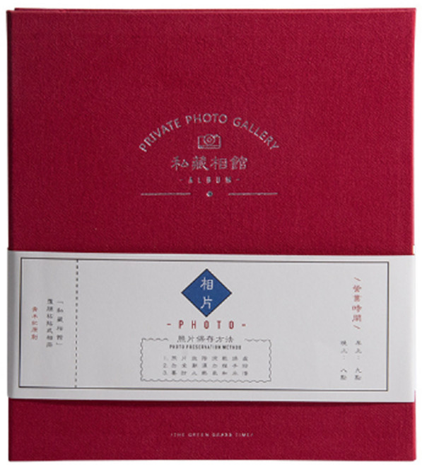 탑투 인생 네컷 띠부씰 포토 앨범, 레드, 50매
