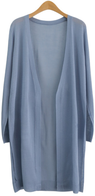 제니트 여성용 휘핑 니트 숄 롱 가디건 g1071