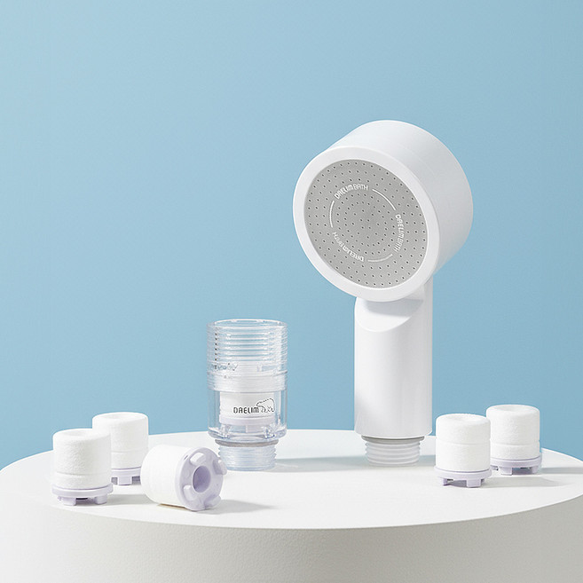 대림바스 디클린 휴대용 샤워기 + 필터 세트, 화이트, 1세트