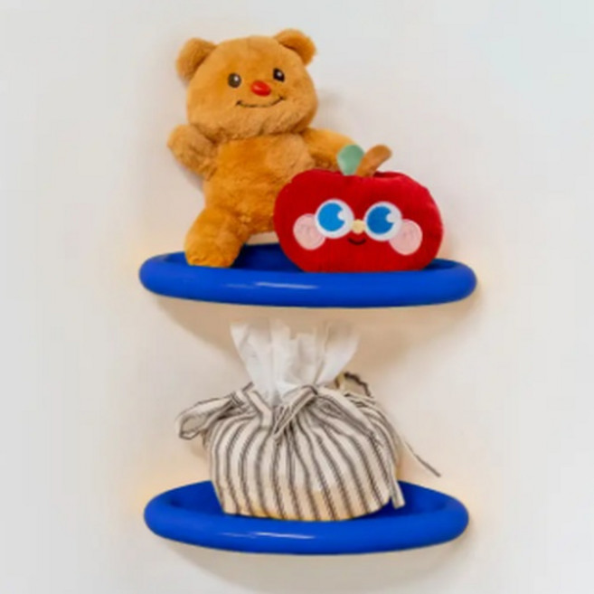 하이앤드라이 무타공 컬러 모서리 코너 라운드 엣지 틈새 욕실정리 선반 ab 91920, 블루(ab 919202), 1개