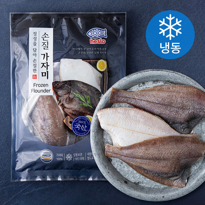 해슬로 깔끔한 손질 가자미 (냉동), 400g(대), 1개