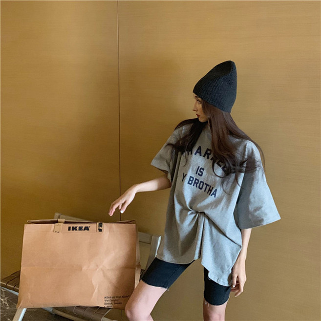 PEONIST 女款寬鬆版復古短袖T恤
