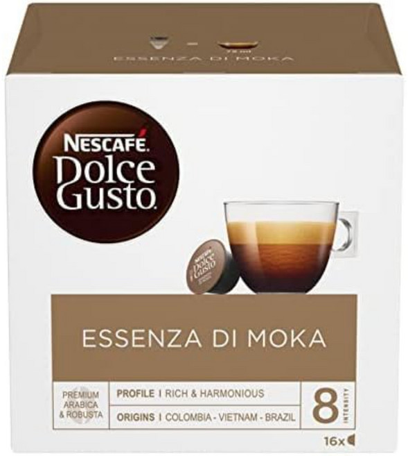 NESCAFE 雀巢咖啡 Dolce Gusto 義式摩卡咖啡膠囊, 9g, 16個裝, 1組