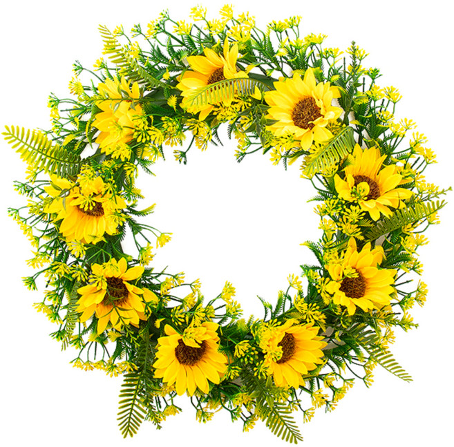 Gomji 大型3款向日葵人造花環, 向日葵