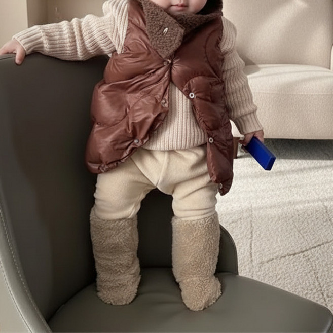 솜니움베베 신생아용 유모차 루미솜 풋워머 보온 수면 양말