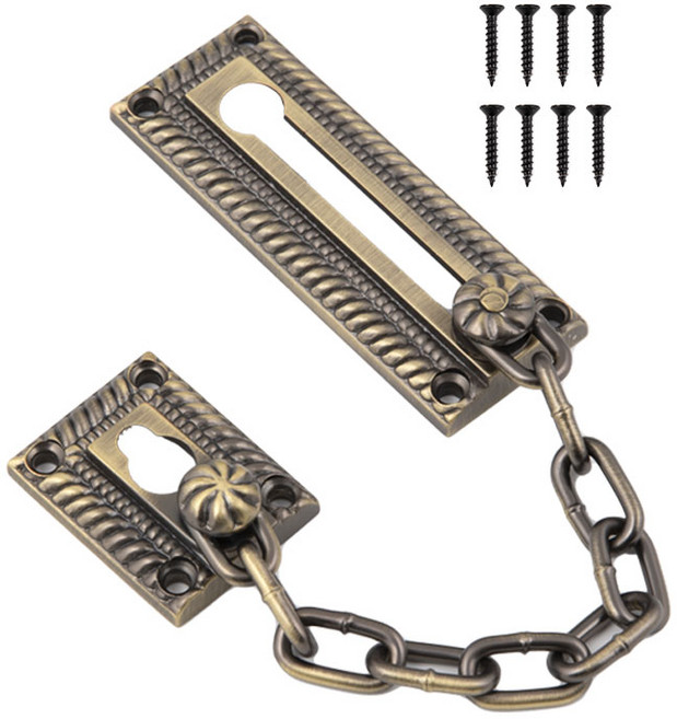 철물대장 안전고리 도어체인, 엔틱, 1개
