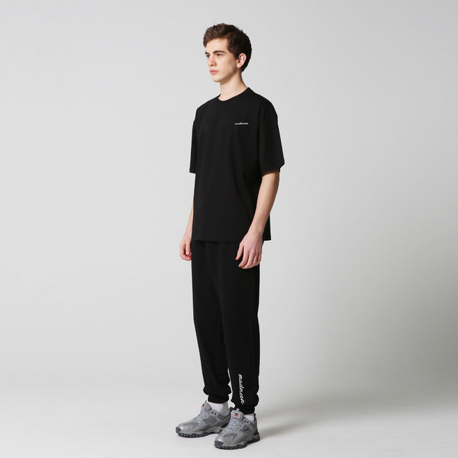 더매드문 5색상 베이직자수 반팔 트레이닝복 상하의 세트