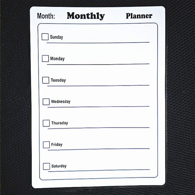 유쥬베 냉장고 자석 스케줄러 계획표 화이트보드 + 마카 보드펜 세트, 옵션7