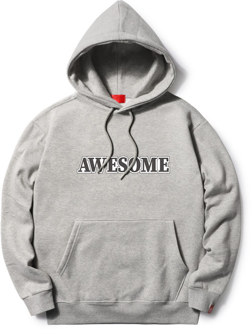 다꾸앙 빅사이즈 블랙어썸 기모 후드 티셔츠 D10DKA_DH3263