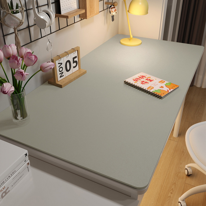 베네블 방수 미끄럼방지 와이드 데스크매트, 그레이