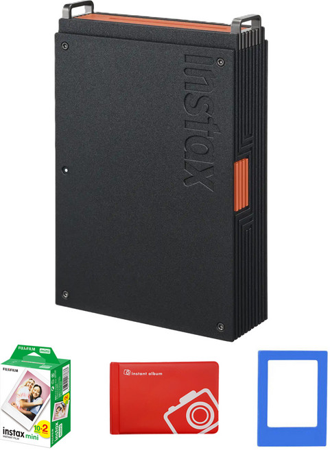 인스탁스 스마트폰 포토 프린터 미니링크 플러스 + 미니필름 2p + 오리진미니앨범 랜덤발송 + 미니자석액자 랜덤발송 세트, 1세트, FI046W