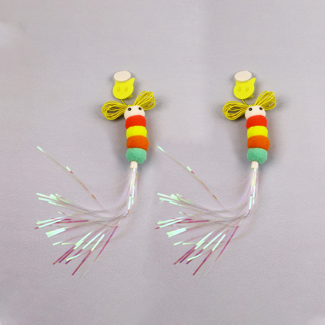 데이소이 고양이 귀여운 디자인 장난감, 02. 종이 애벌레, 2개