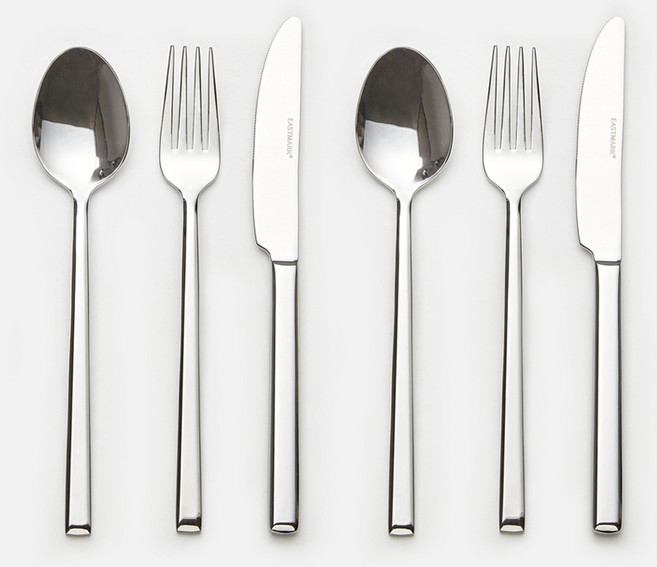 이스트마크 소피 커트러리 디저트 2인 세트, 스푼 2p + 포크 2p + 나이프 2p, 1세트