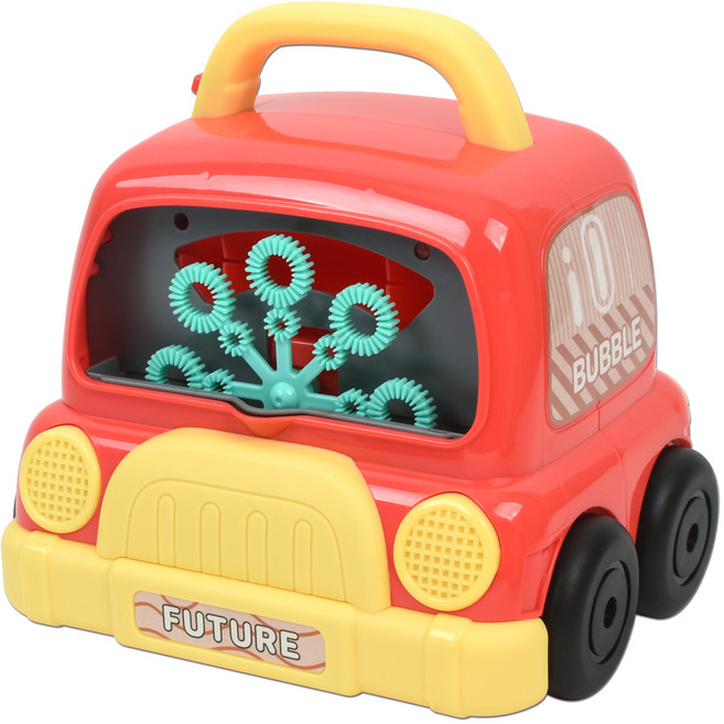 자동차 비누방울 자동 버블기 거치식 버블건 + 용액 + 원액, 빨강, 1세트