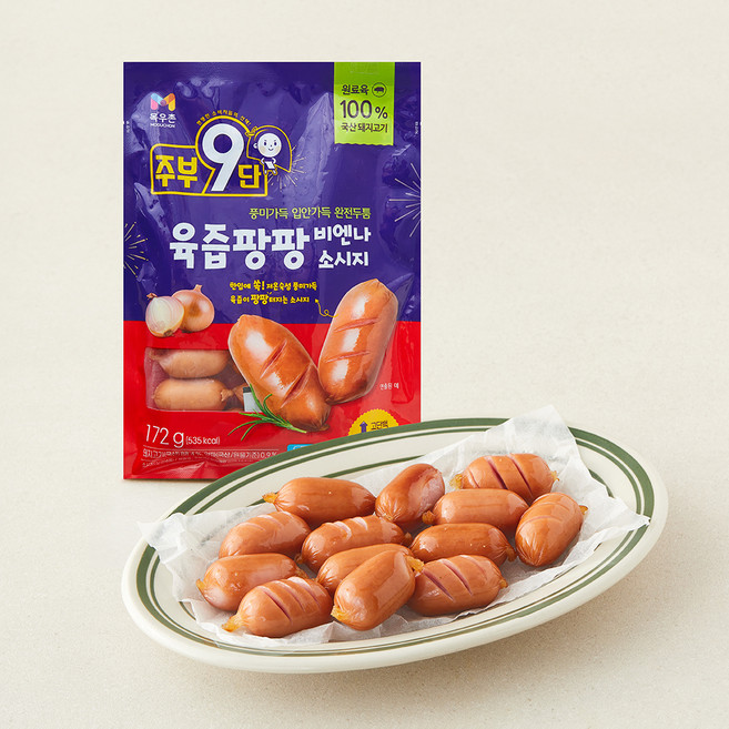 주부구단 육즙팡팡 비엔나 소시지, 172g, 1개