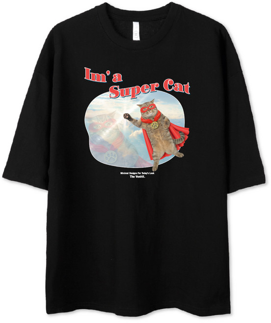 벤힛 빅사이즈 수퍼캣 오버핏 반팔 티셔츠