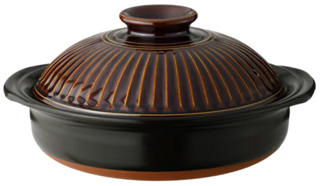 긴포 일본 뚝배기 키카 Brown, 7호(24 x 22 x 12.5 cm), 1개