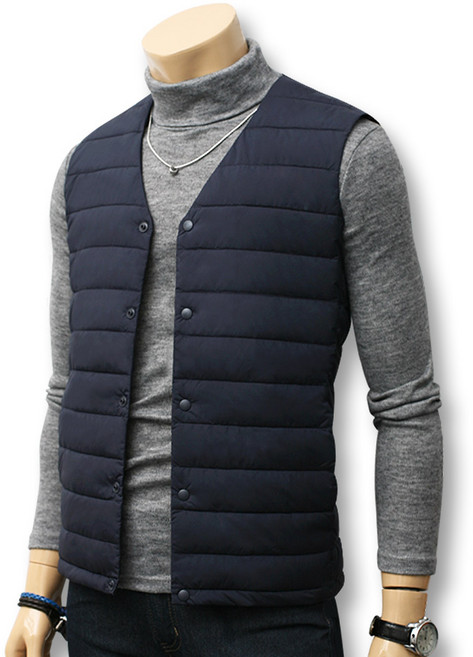 블루포스 남성용 뷰케론 경량 패딩 조끼