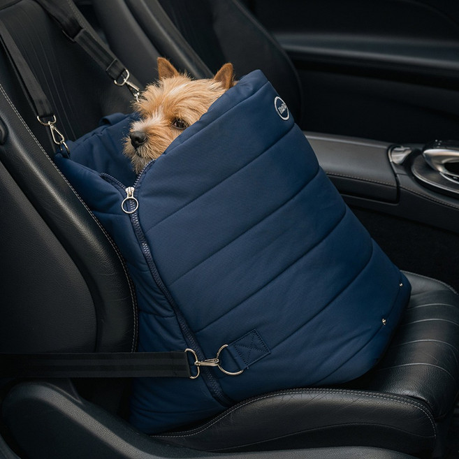 리카리카 강아지 카시트 에어쉘, 1개, 네이비