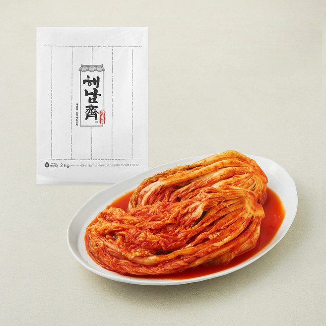 해남재 포기 배추김치, 2kg, 1개