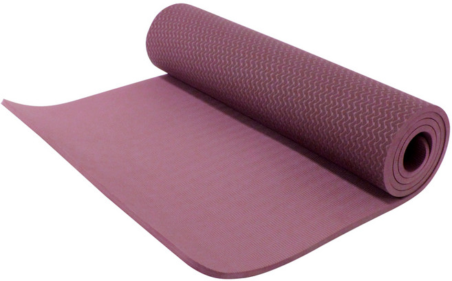 고무나라 TPE 요가매트 + 보관스트랩 + 전용가방 세트 슈퍼와이드, 브라운버건디, 1개