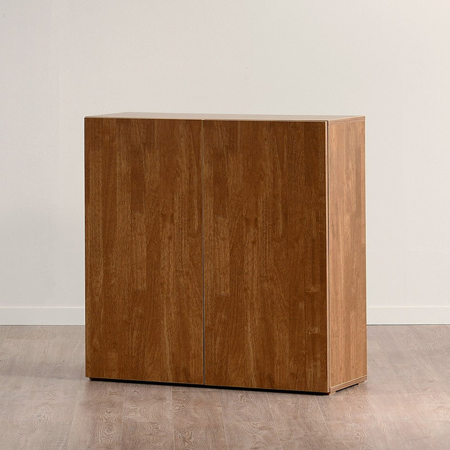 사월의가구 브루노 모어 800 2단 E0 높은 수납장, 브라운