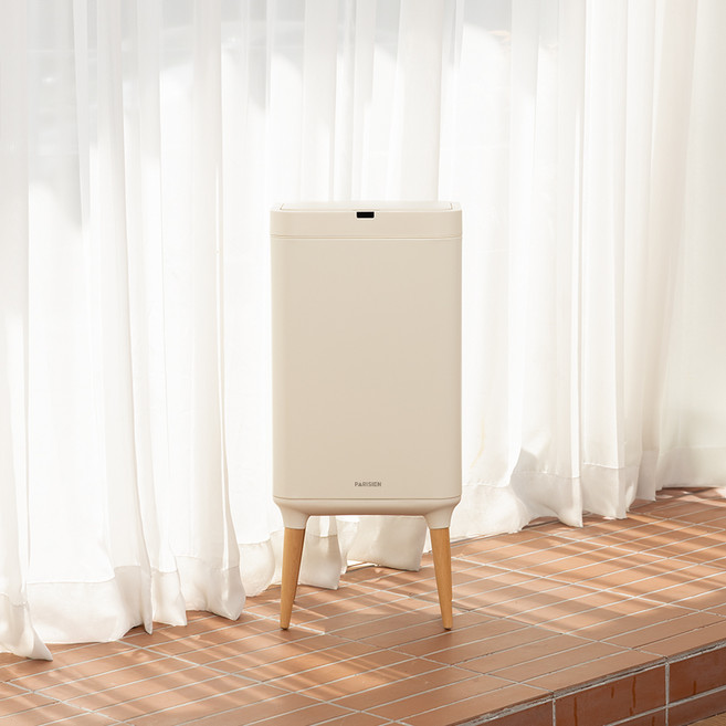 파리지앵 코브 센서휴지통 20L, 크림화이트