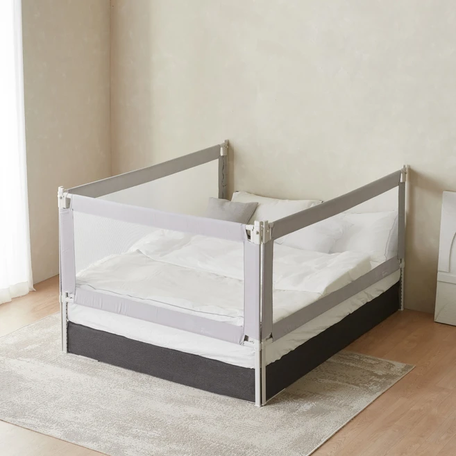 베이비비비지 침대가드 V3, GRAY - 쿠팡