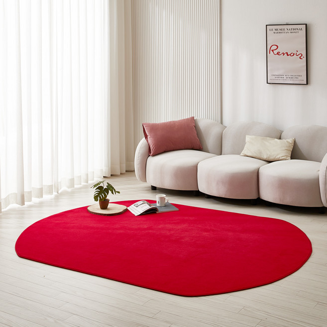 이니띠움 컬러마일드 타원형 러그