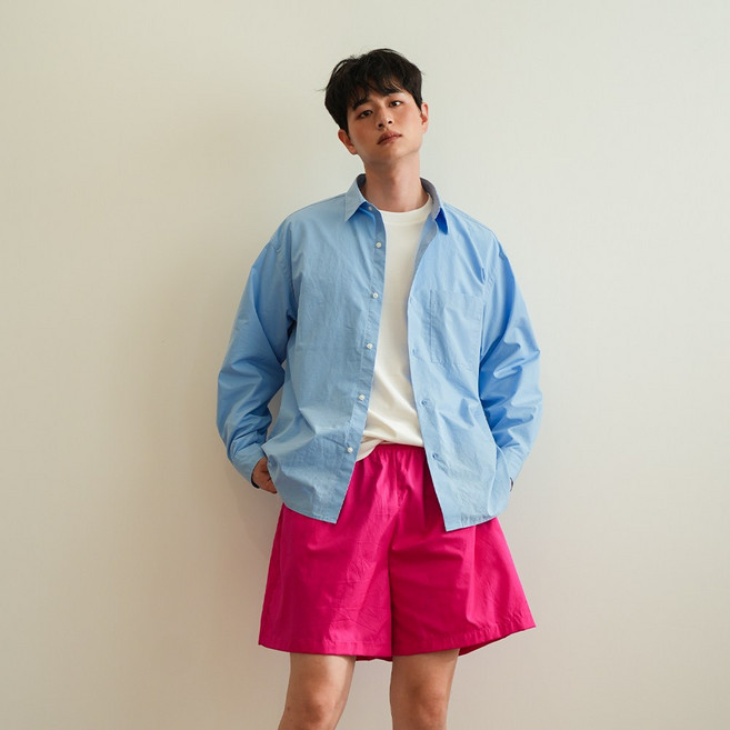 소소미도 커플용 홈워크 순면 와이드 잠옷 반바지