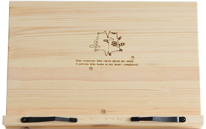 투코비 코마 원목 독서대 TC-R5, 고양이