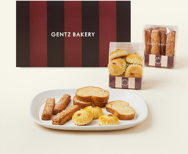 겐츠베이커리 상투과자 세트 1호 650g + 쇼핑백, 1세트