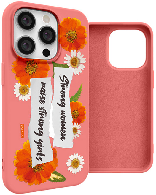 JUST4YOU 아이컬러즈 플라워 콜라주 소프트 휴대폰 케이스