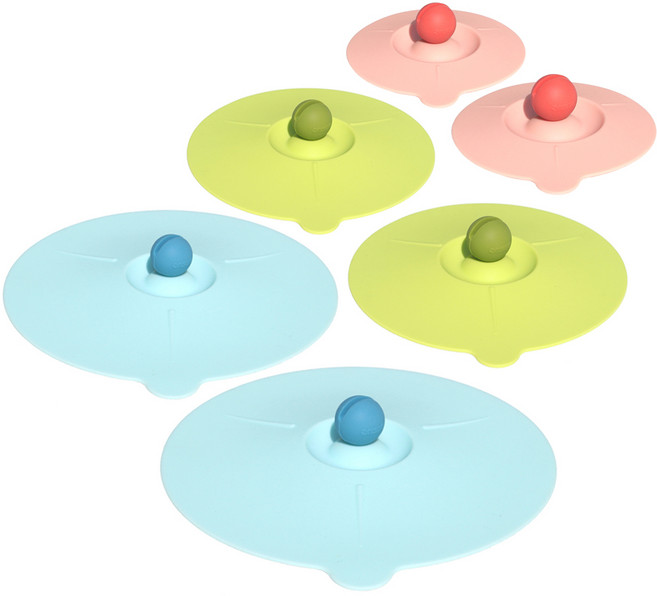 베링 실리콘 전자렌지 냉장고 간편 그릇뚜껑 3종 x 2p 세트, 혼합색상, 1개