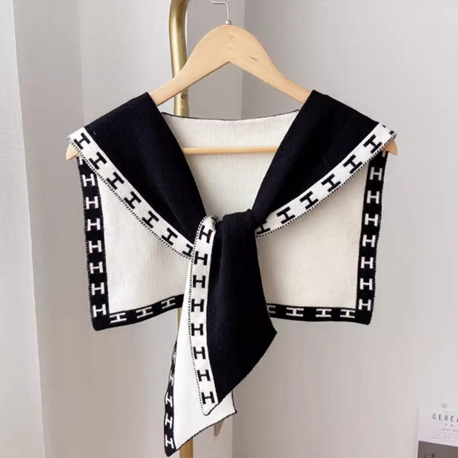 알로데 럭셔리 어깨 숄 페이크 가디건