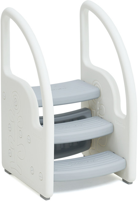 에듀플레이 3단 디딤대, 화이트, 1개