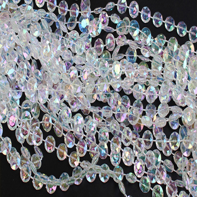 대한 크리스탈 인테리어 비즈 커튼 원형, 혼합색상