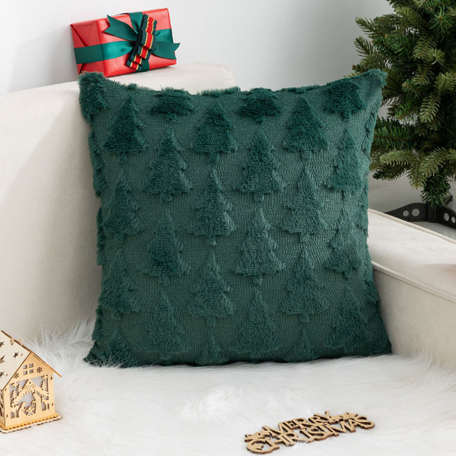 지앤와이 크리스마스 입체패턴 단색 쿠션커버