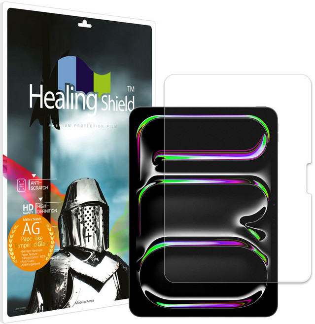 힐링쉴드 하이엔드 종이질감 태블릿 강화유리필름, 1개