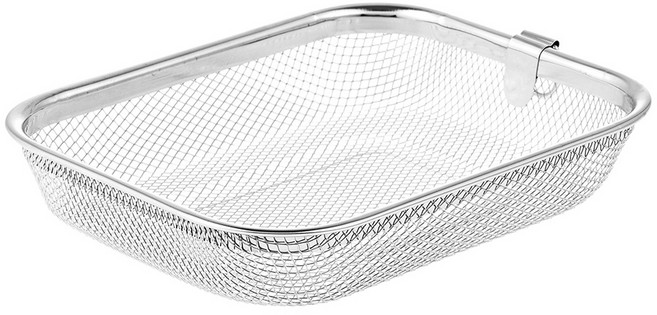 GENIAL 方形瀝水籃, 銀色, 1個