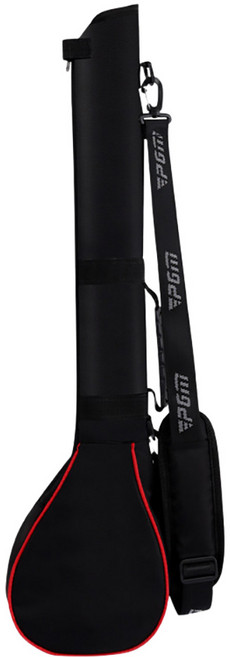PGM Golf 高爾夫球折疊小槍包 可裝球杆 3支 PG156, 黑色 + 紅色, 1個