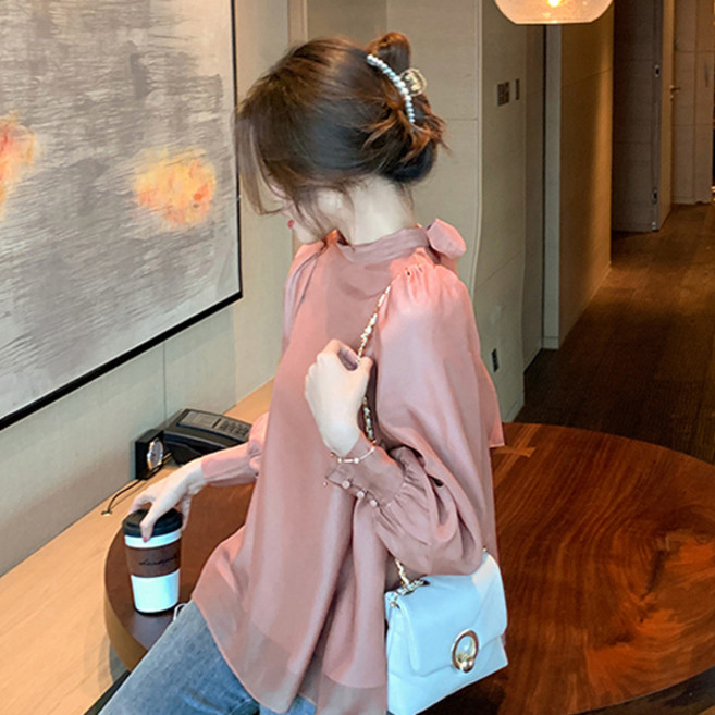 LUNA GIRL 女款浪漫喇叭袖襯衫