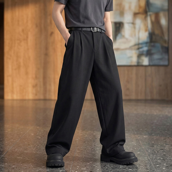 닷이프 남성용 드롭 정장 캐주얼 슬랙스 D263-0416B