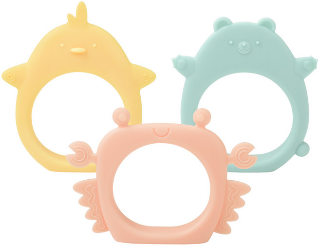 벨라블 크림 치발기 3종 세트, 혼합색상, 1세트, 고미 + 아리 + 토토