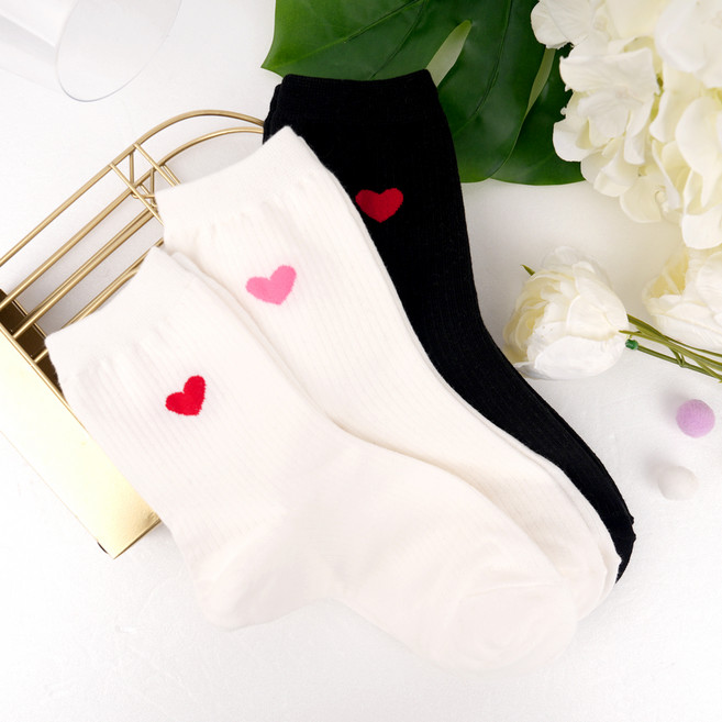 박군 여성용 러블리 양말 3켤레 세트