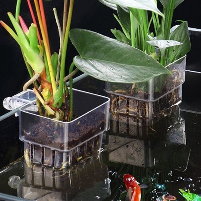 어항 걸이식 수경재배 바스켓, 2개