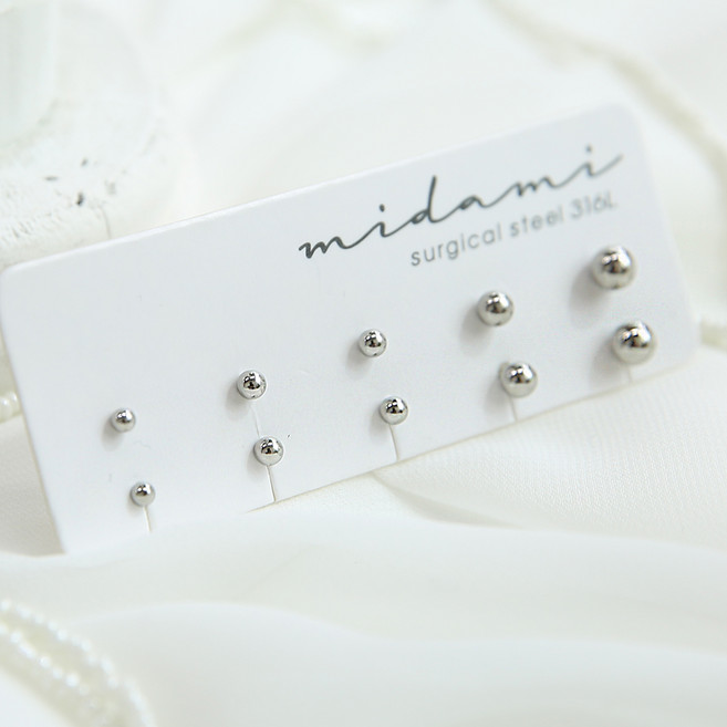 미다미 기본바벨 피어싱 5종 x 2p 세트