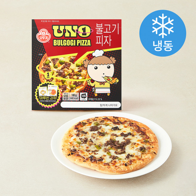 오뚜기 불고기 피자 UNO (냉동), 180g, 1개, 1개입