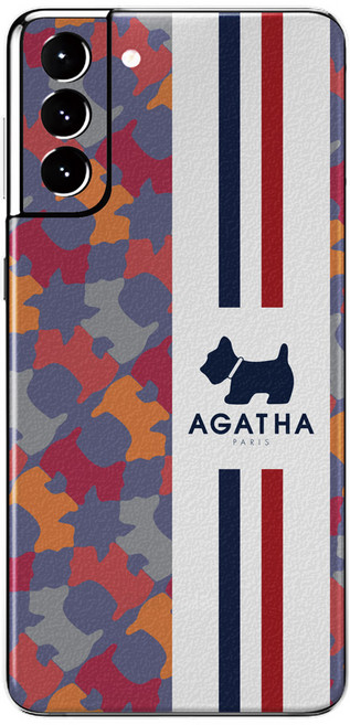 아가타 레더 프로텍티브 휴대폰 케이스 AGATHA-07, 1개