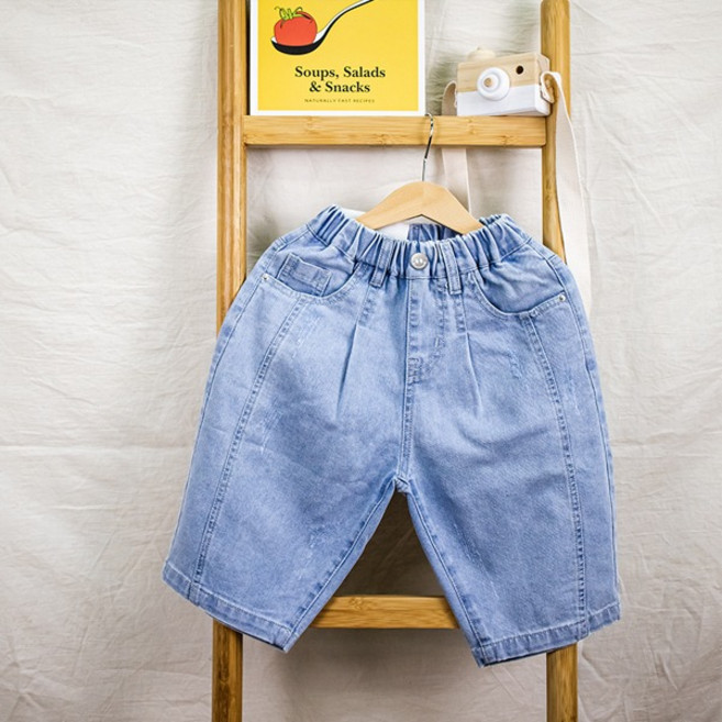 위시키즈 아동용 말랑말랑 절개 배기 데님 팬츠